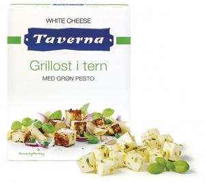TAVERNA Grill Cheese 40+, Snackcubes with pesto, 8x130g